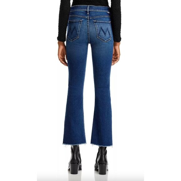 Mother The Outside Ankle Fray Jeans Size 29 in Unchartered Waters Blue - Picture 6 of 8